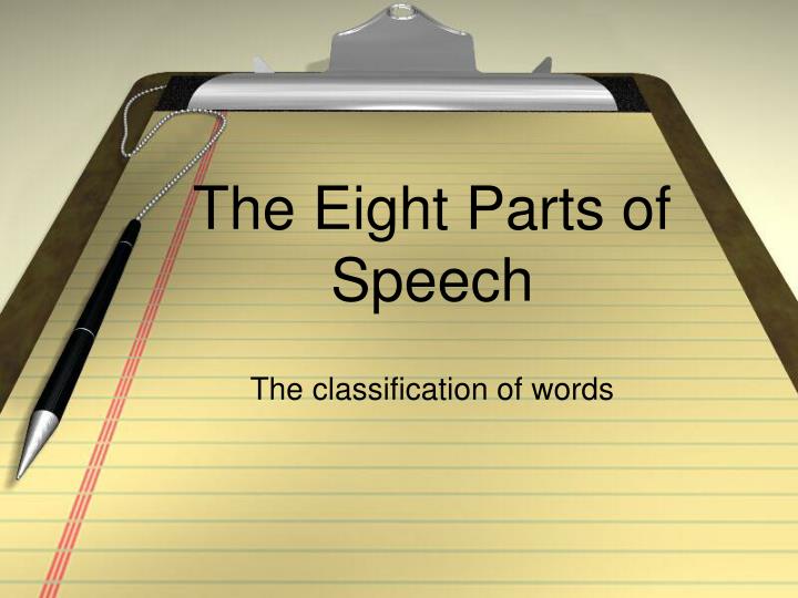 parts of speech ppt presentation free download
